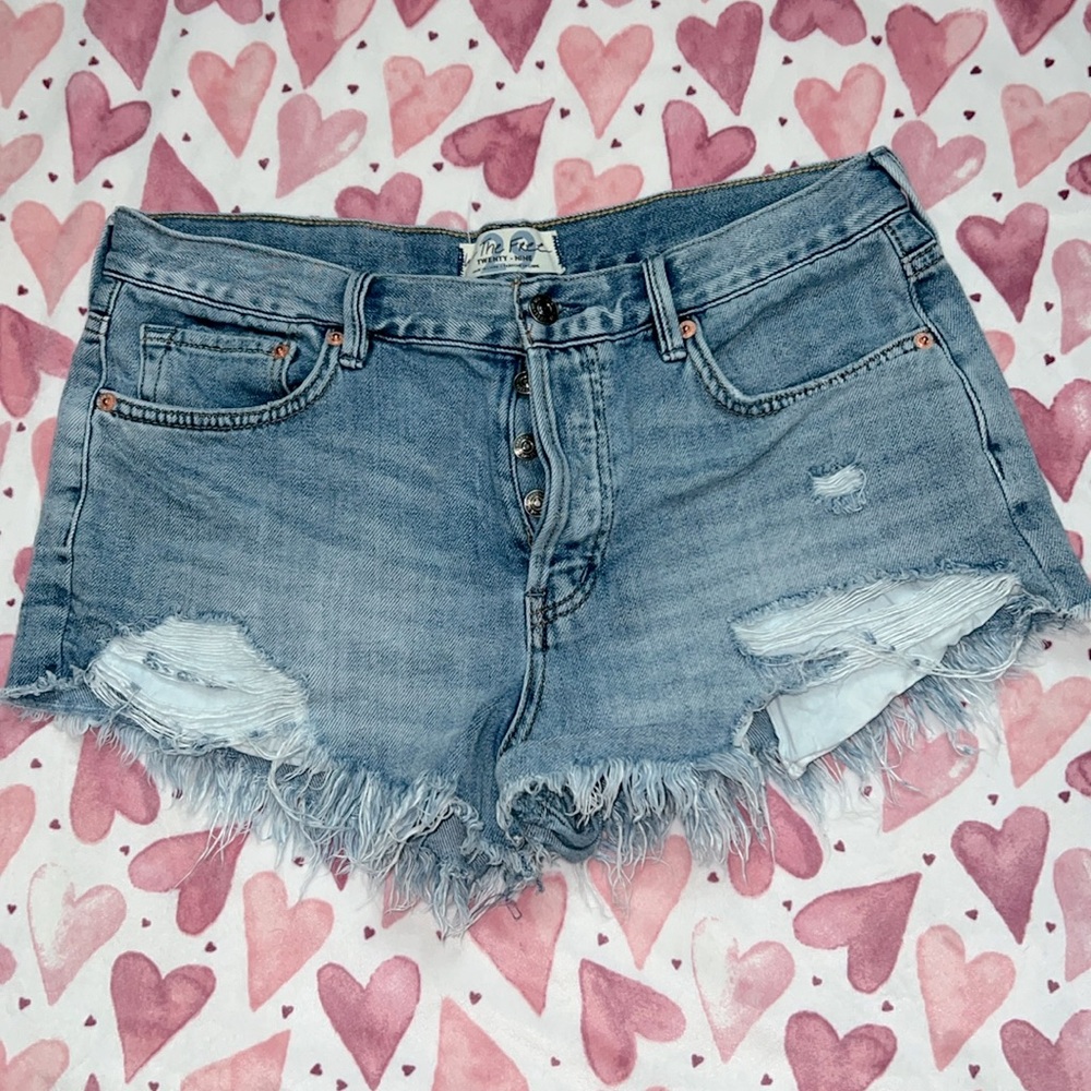 FREE PEOPLE We the Free distressed shorts